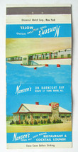 Nansen&#39;s Restaurant Motel - Tom&#39;s River, New Jersey 30 Strike Matchbook Cover NJ - £1.57 GBP