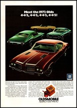 1972 Oldsmobile 442 Convertible Cutlass S Coupe Vintage Print Ad Wall Ar... - £8.53 GBP