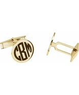 14k Yellow Gold  15.8 mm Engravable Cuff Links - $56,183.75 MXN