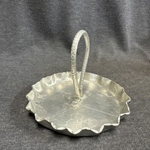 Vintage Aluminum Snack Tray With Handle - $5.94