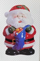 Jay Import Co. Mr. Santa Claus Cookie Jar Ceramic Vintage 12&quot; Holiday - £25.63 GBP