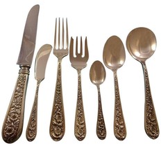 Corsage by Kirk-Stieff Sterling Silver Flatware Set 12 Service 90 Pieces Dinner - £5,089.07 GBP