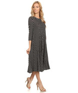 Black Polka Dot Dress - Small - £15.58 GBP