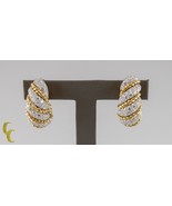 Van Cleef &amp; Arpels Vintage Zwei Ton 18k Gold 10.00 Karat Diamant Huggie ... - $83,116.87