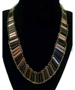 NWT $95 KENNETH COLE Rhinestone Gold Black Silver Necklace NEW - $34.99