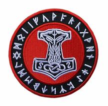 Viking Odin Nordic Norse Mjolnir Tactical Patch (Hook Fastener -3.5 inch MJ-7) - £7.15 GBP