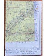 Boston Mountains 1956 Aviation Aeronautical Chart Map USAF - $15.00