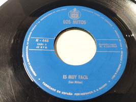 Los Mitos es Muy Facil 1969 - LP vinile 7 &quot; Solo el Single sin Chemise G - $139.94 MXN