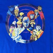 X-Men Marvel  Adult Unisex Graphic T-Shirt M Blue Cotton Marvel - £14.81 GBP