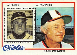 1978 Topps #211 Earl Weaver Baltimore Orioles ⚾ - £0.69 GBP