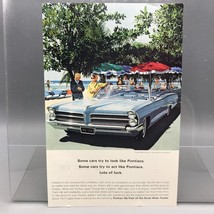 Vintage Zeitschrift Anzeige Aufdruck Design Werbe Pontiac Automobiles - $31.84