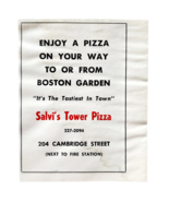 1971 Salvi&#39;s Pizza Tower Restaurant Boston Advertisement Cambridge Stree... - $27.56 CAD