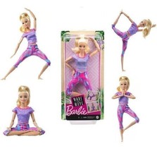Barbie GXF04 Made to Move Doll with 22 Flexible Joints &amp; Long Blonde Ponytail - £31.46 GBP