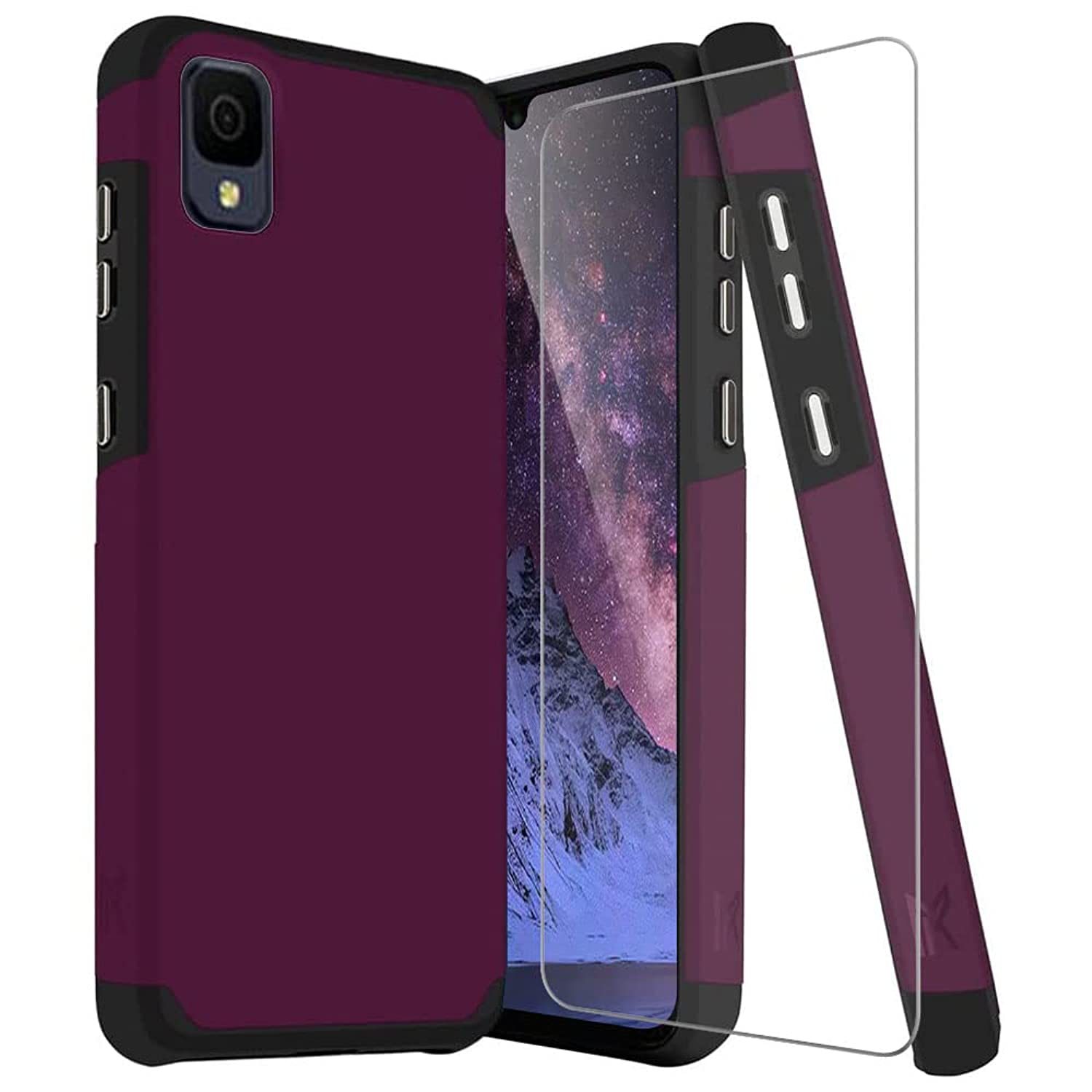 For Alcatel Tcl 30 Z T602Dl Case, Tcl 30 Le Case, With Tempered Glass Screen Pro - $19.99