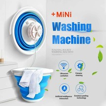 Portable Mini Tub Washing Machine Clothes Laundry Travel Foldable Washing Bucket - £49.33 GBP