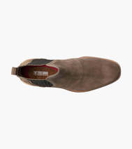 Men's Stacy Adams Gabriel Plain Toe Chelsea Boot Mushroom Suede Dressy 25625-051 image 3