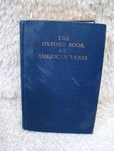 Vintage 1962 The Oxford Book of American Verse Hardback Book, by F.O. Matthiesen - £5.21 GBP