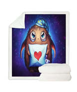 Cute Night Kids Art Sleepy Alien Throw Blanket - $55.90+