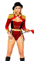 Roma Big Top Mistress Ring Leader Red Velvet Bodysuit 4pc Costume 5101 - £78.29 GBP