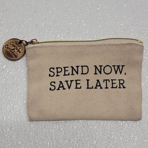Cupcakes and Cartwheels Canvas Fabric Change Coin Purse - Spend Now Save... - $170.02 MXN