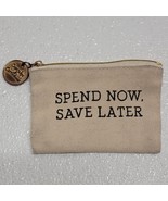 Cupcakes and Cartwheels Canvas Fabric Change Coin Purse - Spend Now Save... - $170.02 MXN