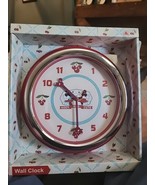 Disney Parks Mickey &amp; Minnie Mouse Retro Kitchen Clock Cherry Keen &amp; Cut... - $747.86 MXN