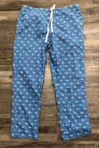 Vineyard Vines Mens Large Blue Winter Whale Cotton PJ Pajama Pants - $17.57