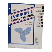 1980 Evinrude 4 1/2 4.5 HP Motor Model E5RCS E5RLCS Service Manual - $431.54 MXN