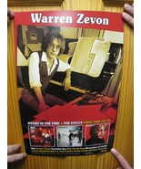 Warren Zevon Poster Werewolves Of London Piano Shot Double Sided - $123.87 CAD