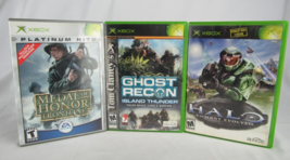 Lot Of 3 original XBOX Games Medal of Honor Halo Evolved Ghost Recon Thunder - £23.53 GBP