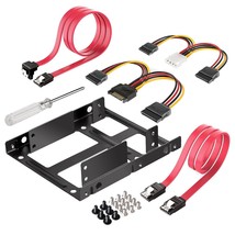 Inateck SSD Mounting Bracket 2.5 to 3.5 with SATA Cable and Power Splitt... - $18.99