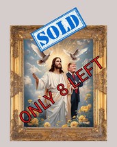 Donald Trump and Jesus Christ 16X20 Framed wall Art - $21,885.69 MXN