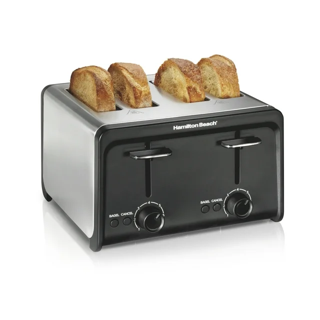 Hamilton Beach 4 Slice Contemporary Toaster, Stainless Steel - £69.88 GBP