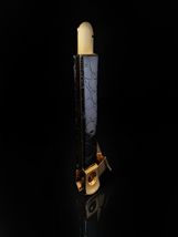 Solingen Gold with Black  Leather  V-Cut cigar cutter and box opener NIB image 10