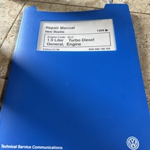 1998-2010 VW New Beetle 1.9 Liter Turbo Diesel General, Engine Service Manual - £58.25 GBP