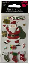 Santa Holiday Scrapbook Stickers Sandy Lion Christmas Santa 12 Pieces DI... - $6.92