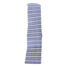 ORIGINAL PENGUIN Blue White Stripe Cotton Woven Skinny Tie - £15.73 GBP