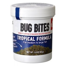 Fluval Bug Bites Tropical Formula Granules for Medium-Large Fish - 1.59 oz - $11.21