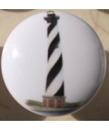 Ceramic knob Light House Lighthouse Cape Hatteras NC #2 - $6.05 CAD