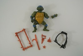 Teenage Mutant Ninja Turtles Leonardo Action Figure 1988 Playmates Toys Complete - £22.82 GBP