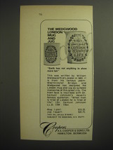 1974 A.S. Cooper &amp; Sons Wedgwood London Mug and Jug Advertisement - £14.53 GBP