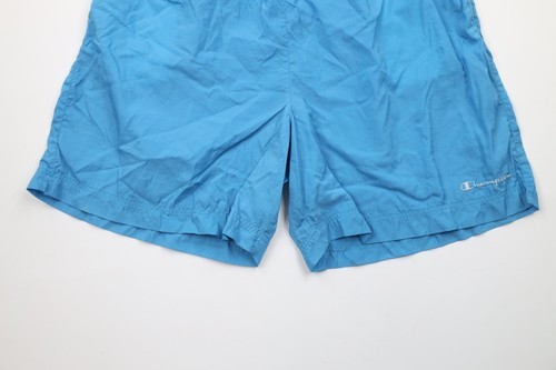 Vintage 90s Champion Womens Size 2XL Faded Spell Out Baggies Shorts Blue Nylon Item image 3