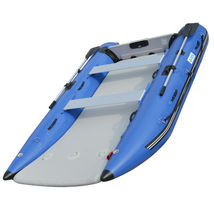 BRIS 11 ft Inflatable Catamaran Inflatable Boat Dinghy Mini Cat Boat Blue image 9
