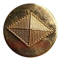 Single US Army Financial Corps Gold Tone Metal Department Insignia Pins - £3.75 GBP