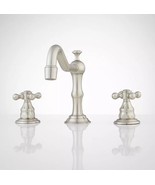 New Brushed Nickel Barbour Widespread Bathroom Faucet by Signature Hardware - $4,845.62 MXN