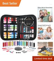 Complete Sewing Supplies Kit for Beginners - Lightweight &amp; Portable Esse... - $17.77