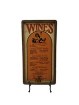 Wines Wall Haning Wood Bar Sign Meal Without Wine Is Like A Day Without Sunshine - £58.21 GBP