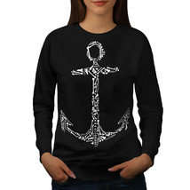 Wellcoda Ancient Anchor Fashion Womens Sweatshirt,  Casual Pullover Jumper - £22.86 GBP+