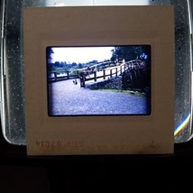 1967 KODACHROME  Bridge Of Stone And Wood Over Water VTG 35mm Found Slide Photo - £7.95 GBP