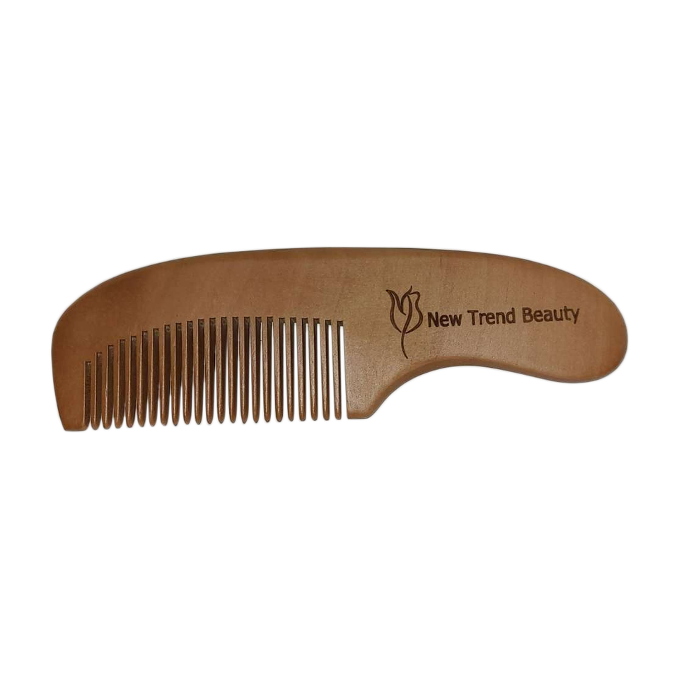 New Trend Beauty NTB Comb With Handle Natural Wood - $7.16
